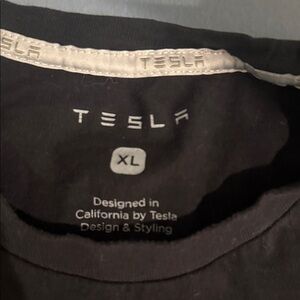 Tesla Black Crew Neck T-Shirt